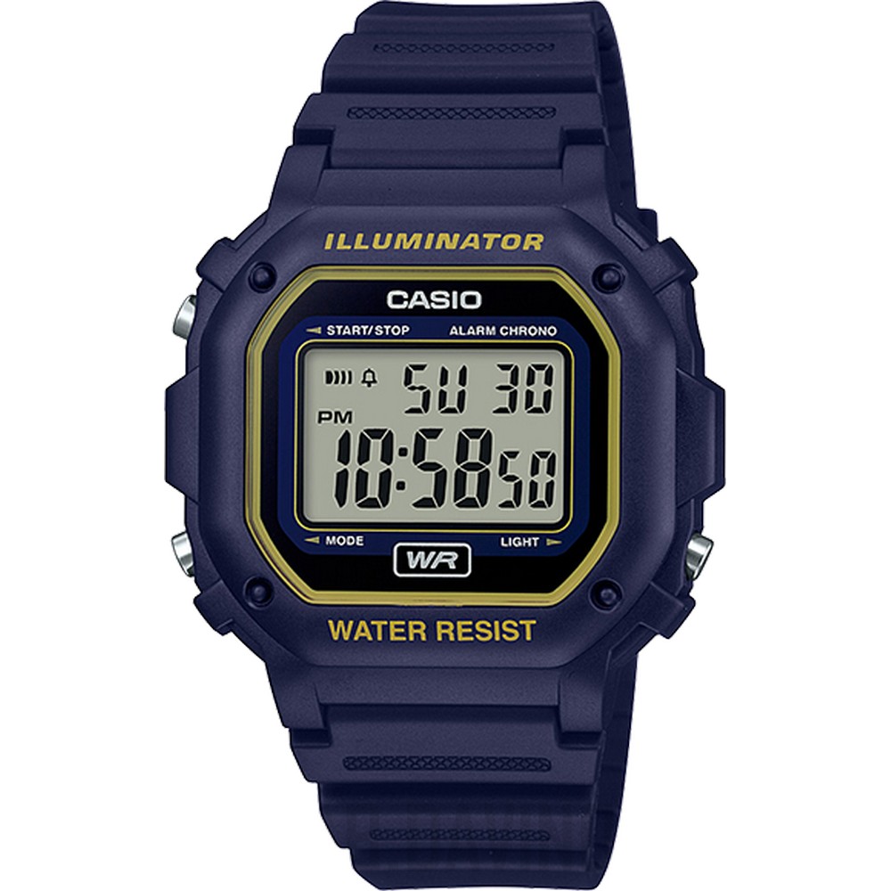 OROLOGIO CASIO F108WH 2A2 ILLUMINATOR STOPWATCH CASIO ORIGINAL WATCH